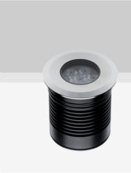 FARETTO TERA 7 7W TONDO 18° 3000K INOX AISI 316L IP67