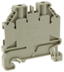 Morsettiera passante Wieland 58.503.0055.0 WT 2.5, Grigio, livello 1 2.5mm² Vite ATEX