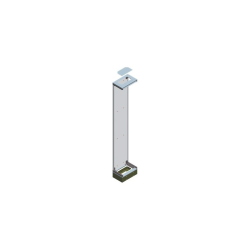 ALPHA 630 UNIVERSAL, Armadio a pavimento, Flat Pack, IP43, Classe di protezione 1, H: 2000 mm, L: 300 mm, T: 250 mm, RAL 7035, senza porta  
