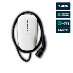Daze Wallbox Dazebox One 7.4kW Monofase 32A con RFID WiFi Bluetooth e Cavo Tipo 2 5m IP55  
