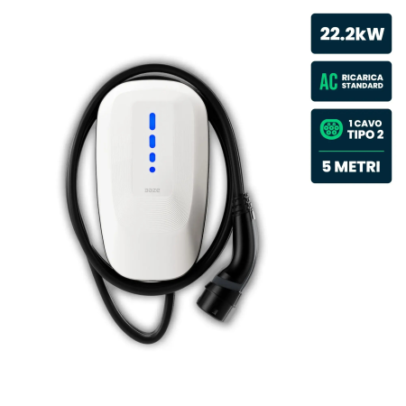 Daze Wallbox Dazebox One 22kW Trifase 32A con RFID WiFi Bluetooth e Cavo Tipo 2 5m IP55  