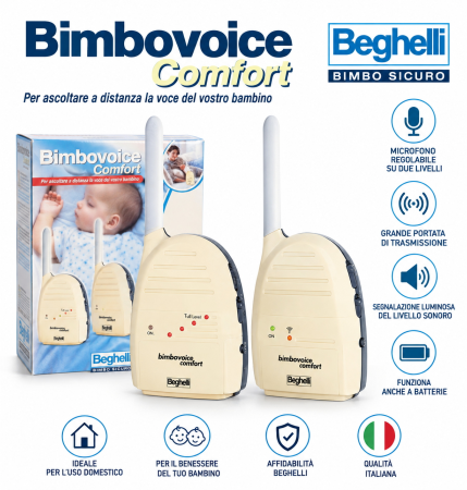 Beghelli Bimbovoice Comfort – Baby Monitor Audio 8391