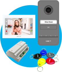 CAME – Kit Videocitofono Monofamiliare Vivavoce 7" XTS 7 WH WIFI 8K40CF-039