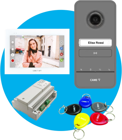 CAME – Kit Videocitofono Monofamiliare Vivavoce 7" XTS 7 WH WIFI 8K40CF-039