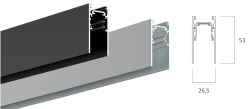BINARIO MAGNETICO 3MT NERO 48V LEDCO MG540/NE/3MT