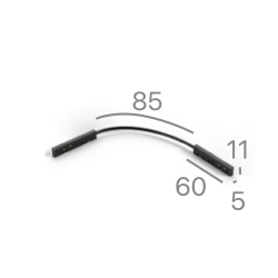 GIUNZIONE ANGOLARE ELETTRICA 90° BIANCA PER BINARIO 24V 