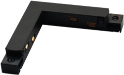 GIUNZIONE ANGOLARE ELETTRICA 90° NERA LEDCO PER BINARI 48V