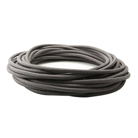 CAVO 3X0,75 MMQ RIVESTITO NERO IN TESSUTO FAI 8900/3075/890 PREZZO AL METRO
